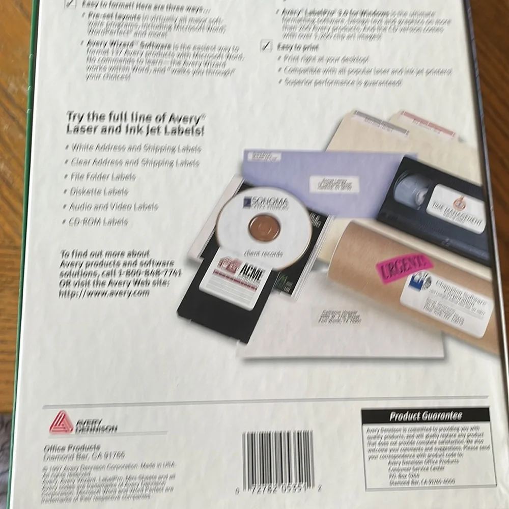 Avery White Address Labels (87 sheets)